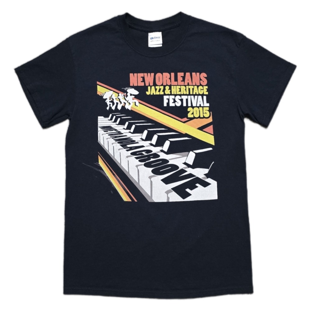 New Orleans Jazz Fest 2015‎ T-Shirt Black Size S Limited Volunteer Gator Tee
